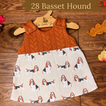 Dog breeds cable knit topped dress